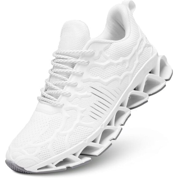👑Men's Sneakers White Blade Casual Breathable Athletic Walking Running Shoes